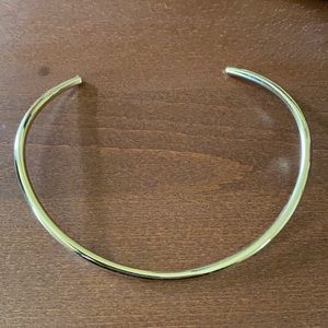 Madewell brass choker collar necklace